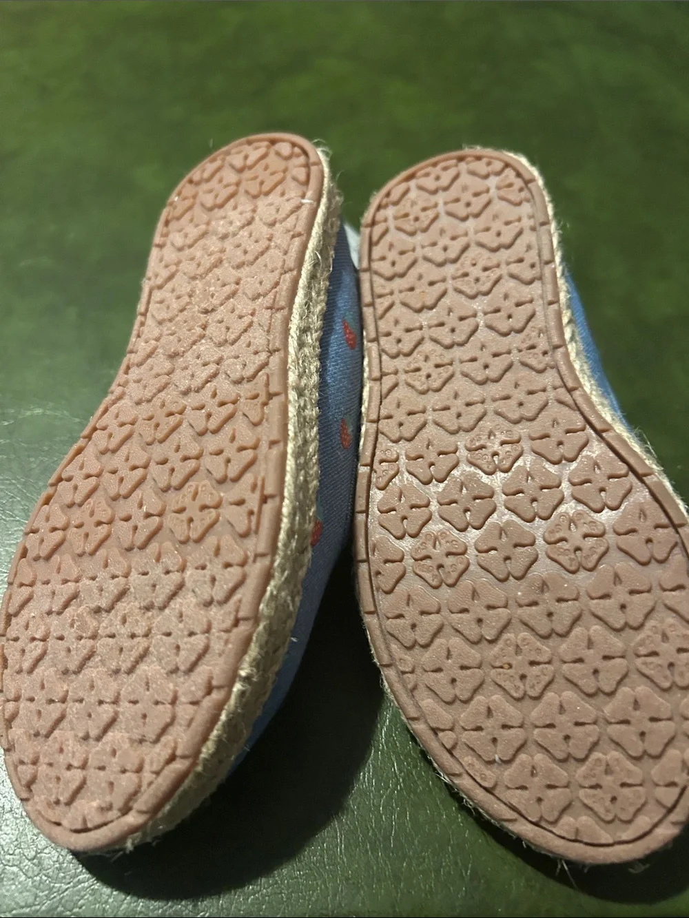 OshKosh B'gosh Blue Canvas Slip-On Sneakers with Strawberry Print